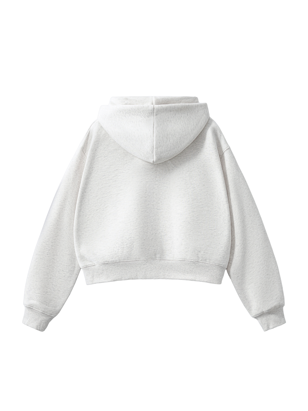 Cropped Zip-Up Fleece Hoodie – Essential Streetwear | Tapstitch-2